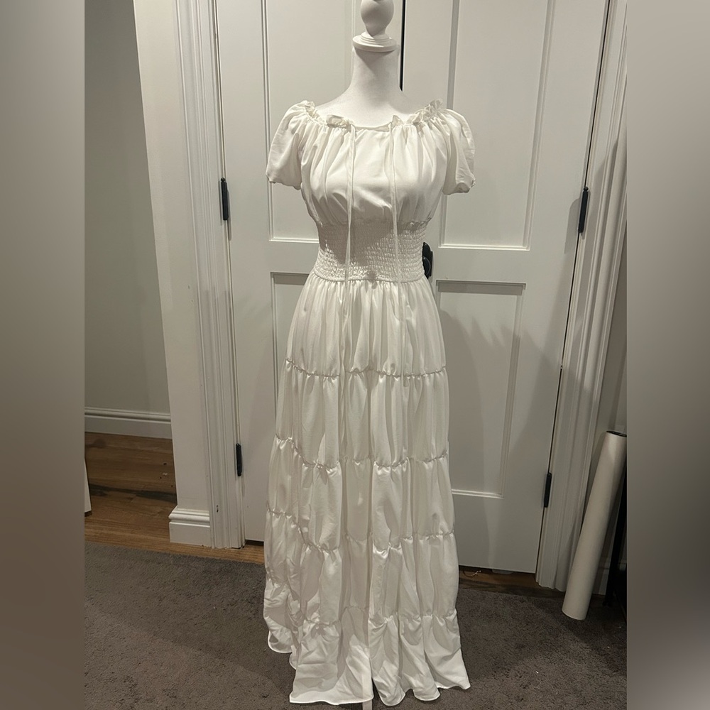 Amazon Essentials White Maxi Dress